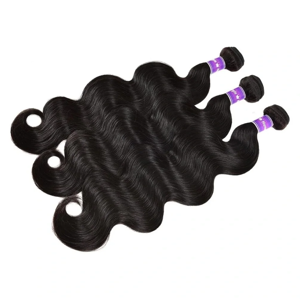 Human Hair Bundles w/ Closure Free Part (20 22 24+18) Body Wave 3 Bundles *NEW*